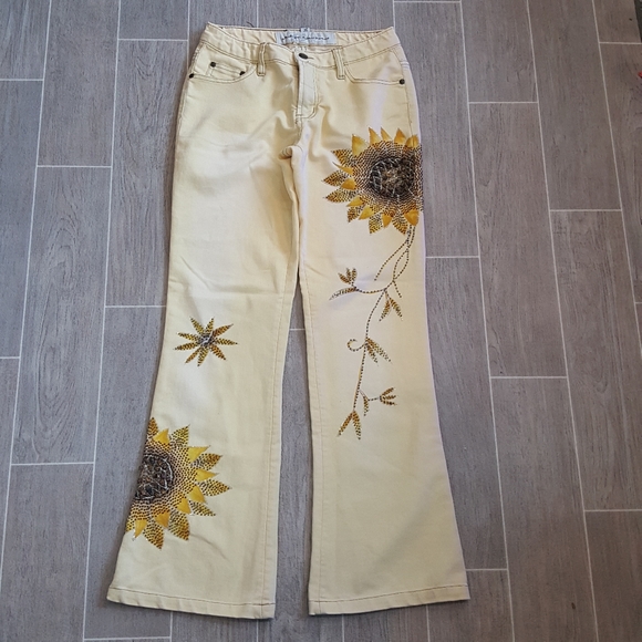 Vintage Denim - Vintage Micheal R Dan Flower Power Jeans